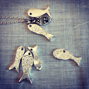 silver clay fish by Sara Wordley
