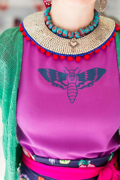 Zara's customised top and accessories