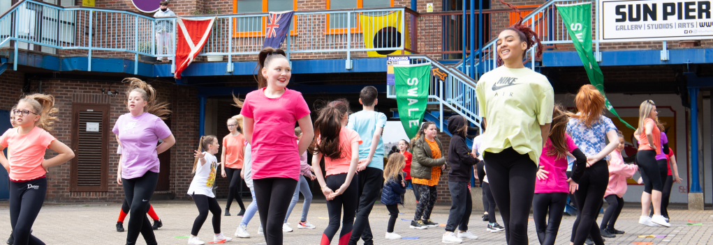 Medway Dance Network's flash mob at Sun Pier House